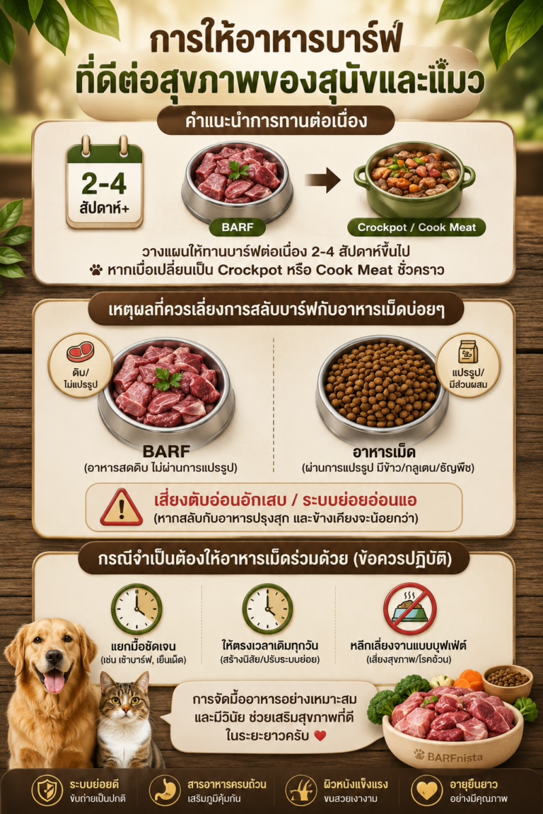 อาหารสุขภาพเพื่อหมาแมว BARFnista