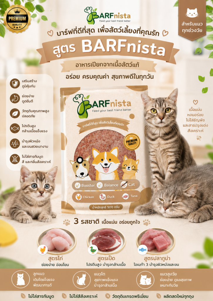 บาร์ฟแมว ของ BARFnista