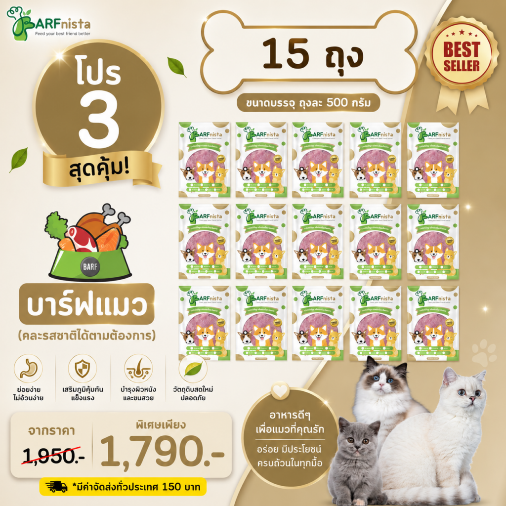 บาร์ฟแมว ของ BARFnista