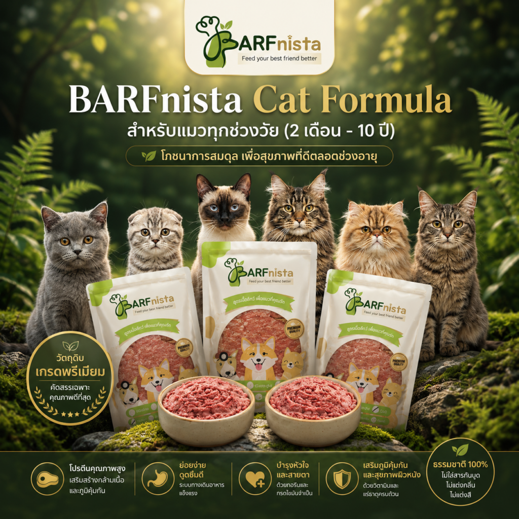 บาร์ฟแมว ของ BARFnista