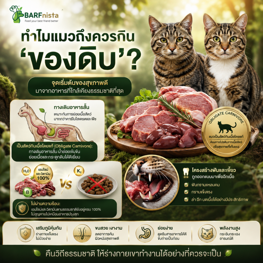 บาร์ฟแมว ของ BARFnista