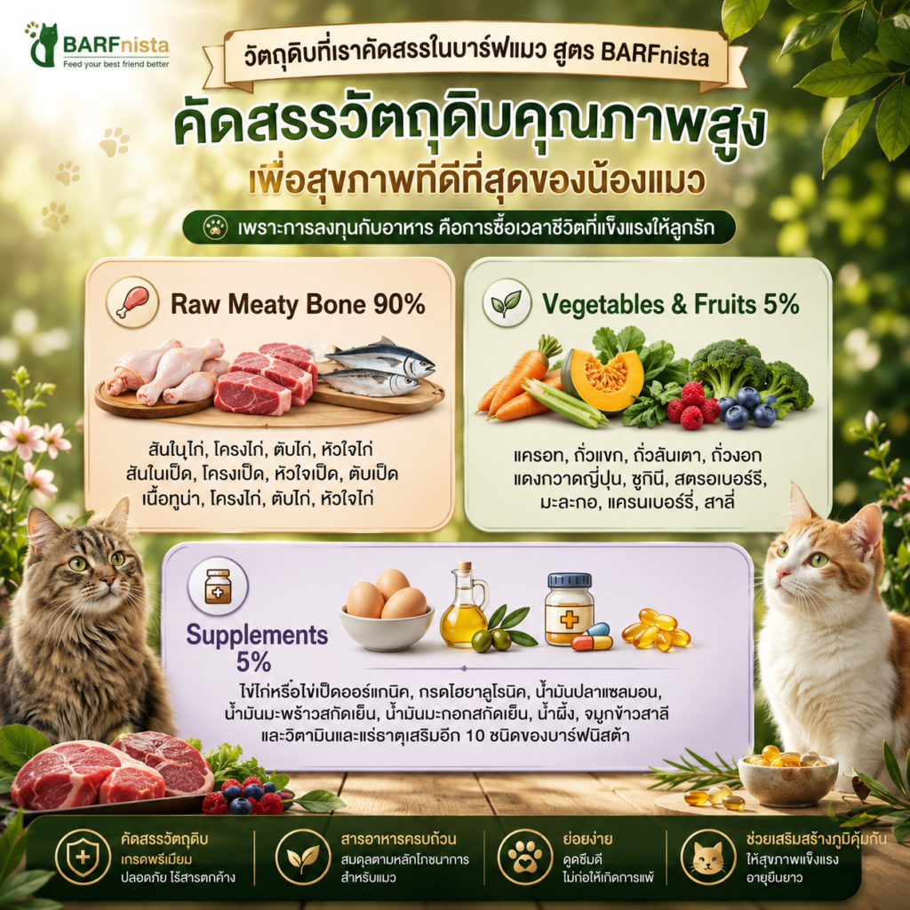 บาร์ฟแมว ของ BARFnista