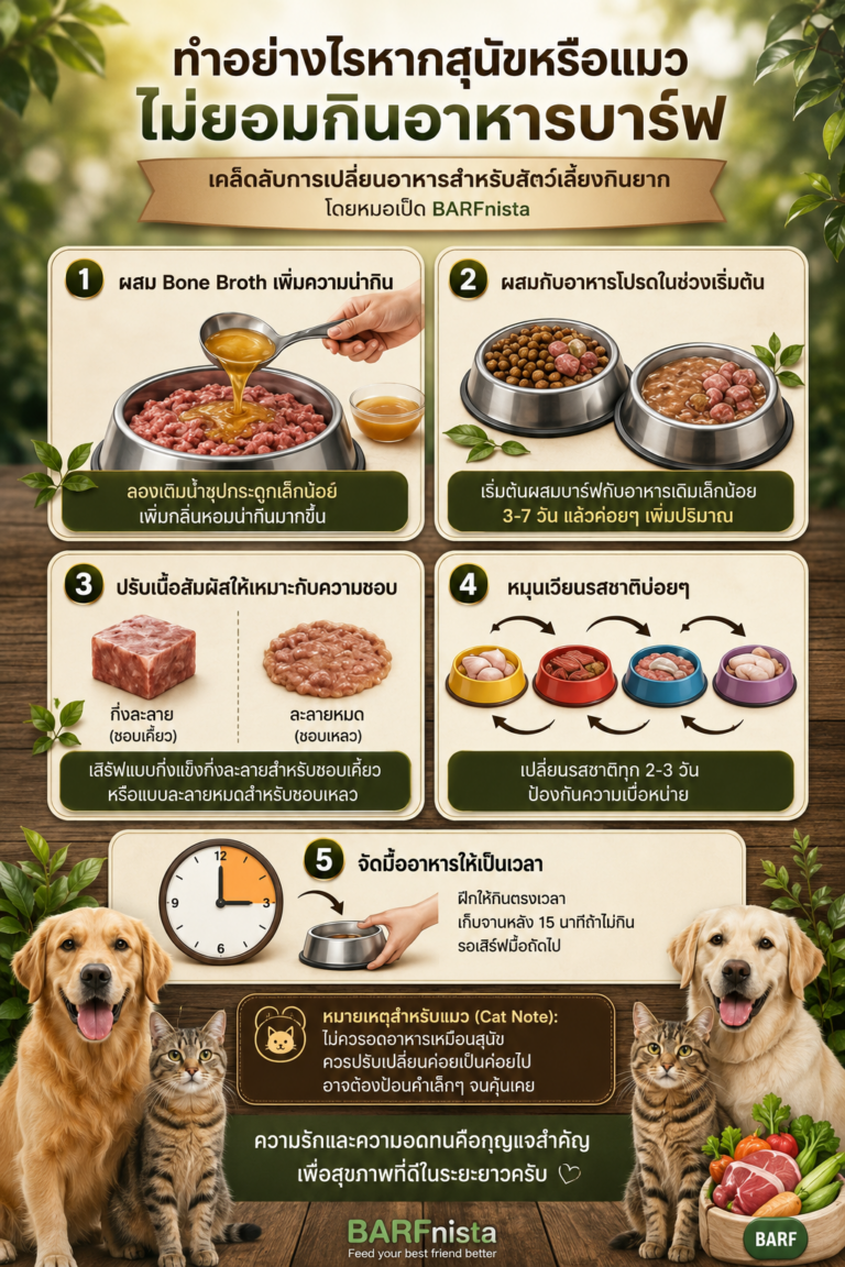 อาหารสุขภาพเพื่อหมาแมว BARFnista