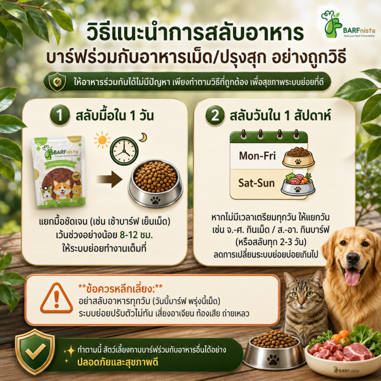 อาหารสุขภาพเพื่อหมาแมว BARFnista